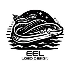 Eel Vector Logo Design 