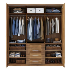 Isolated wardrobe. Cupboard for home interior decoration