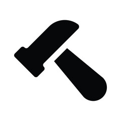 Hammer Icon in trendy design isolated on white background