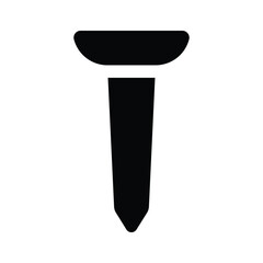 Check this creatively designed vector of nail in trendy style, premium icon