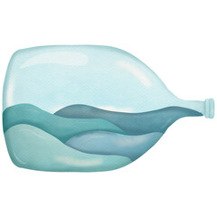 Sailor team watercolor clip art 