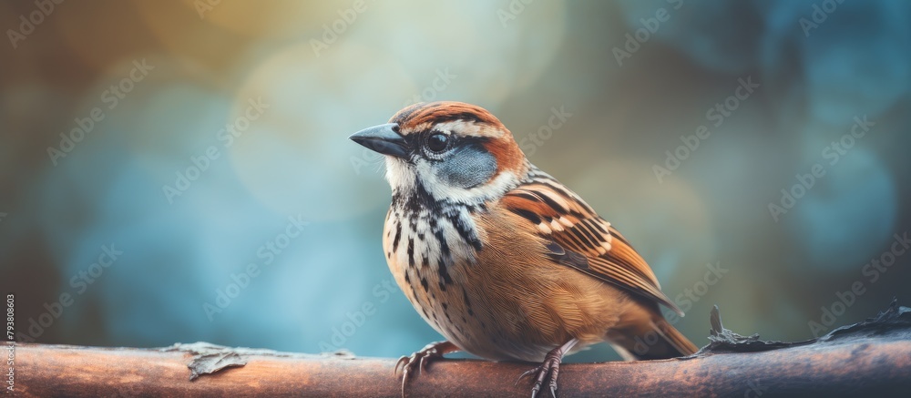 Canvas Prints Small bird perched on tree branch