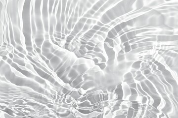 Abstract white transparent water shadow surface texture natural ripple background. Fresh water wave...
