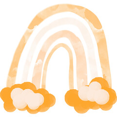 Pastel boho rainbow. Scandinavian print for baby shower, nursery, playroom, birthday, children's party and other.