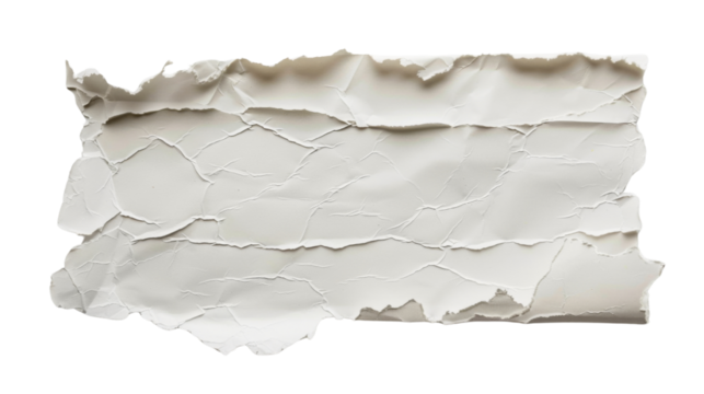 Blank torn note paper