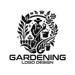 Gardening Vector Logo Design