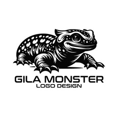 Gila Monster Vector Logo Design