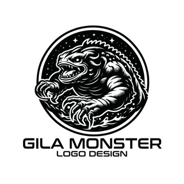 Gila Monster Vector Logo Design