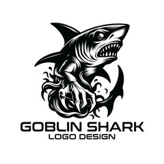 Goblin Shark Vector Logo Design