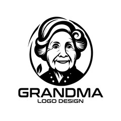 Grandma Vector Logo Design