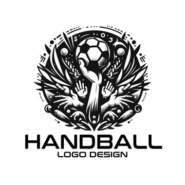 Handball Vector Logo Design