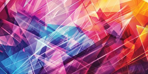 a dynamic stock illustration of an abstract geometric pattern background, featuring intersecting lines and bold shapes that convey a sense of motion and vitality illustration.