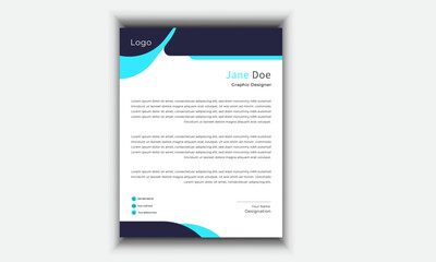 Modern Poster letterhead Design