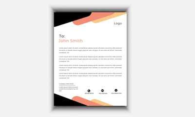 Modern Poster letterhead Design