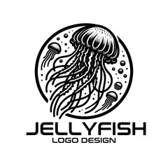 Jellyfish Vector Logo Design