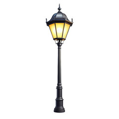 Fototapeta na wymiar street lamp isolated on white 