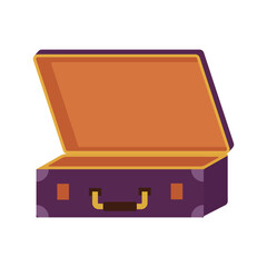 Icons luggage. Flat style summer travel suitcase. Suitcases and backpacks vector