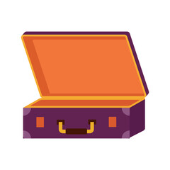 Icons luggage. Flat style summer travel suitcase. Suitcases and backpacks. Vector illustration holiday