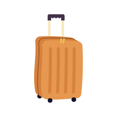 Icons luggage. Flat style summer travel suitcase. Suitcases and backpacks vector