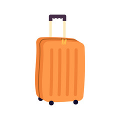 Icons luggage. Flat style summer travel suitcase. Suitcases and backpacks vector