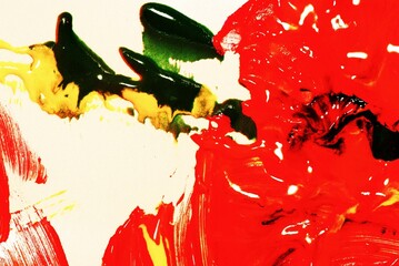 red and green paint