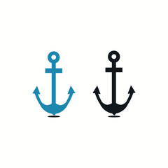 Anchor icon template. Stock vector illustration.Vector