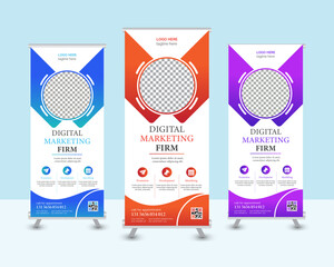 corporate roll up banner design.