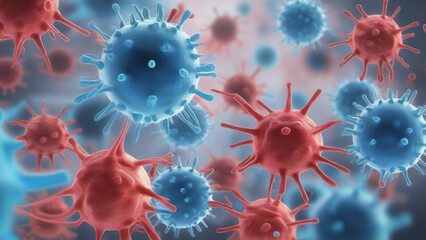 3d rendered illustration of a virus