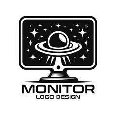 Monitor Vector Logo Design