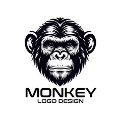 Fototapeta premium Monkey Vector Logo Design