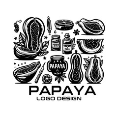 Papaya Vector Logo Design © isuru