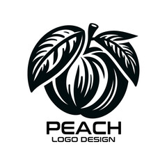 Peach Vector Logo Design