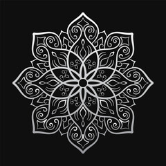 Simple round decoration. vector mandala