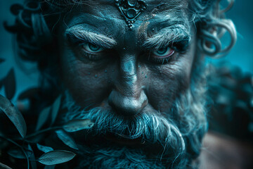 AI generated portrait of evil supernatural being satans from hell