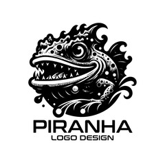 Piranha Vector Logo Design