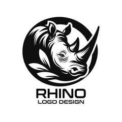 Rhinoceros Vector Logo Design