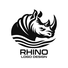 Rhinoceros Vector Logo Design
