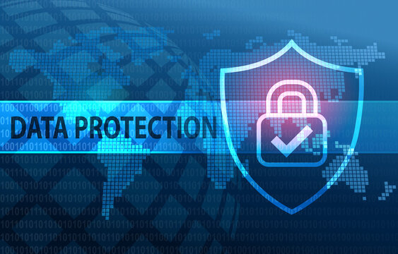 Data Protection Privacy Security Compliance Concept Background