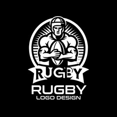 Rugby Vector Logo Design