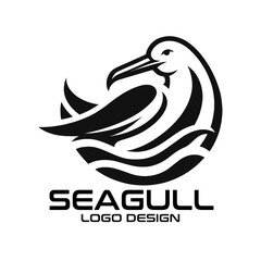 Seagull Vector Logo Design