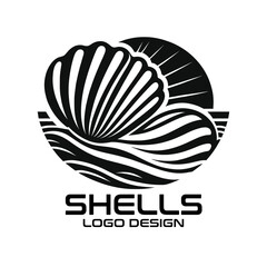 Naklejka premium Shells Vector Logo Design