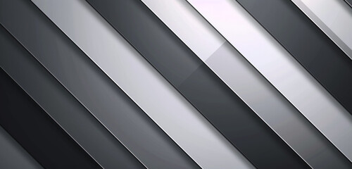 Obraz premium Futuristic background with grey stripes, blending elegance and simplicity.