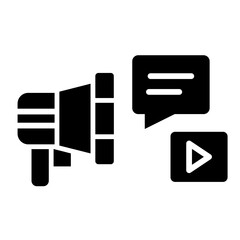 Marketing glyph icon