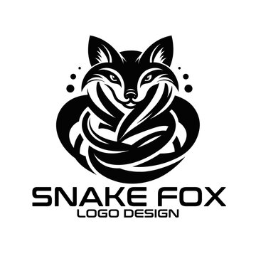 Snake Fox Vector Logo Design
