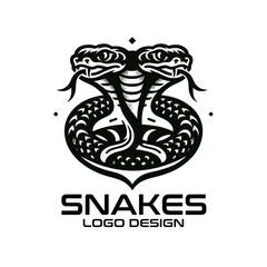 Snakes Vector Logo Design