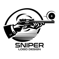 Sniper Vector Logo Design