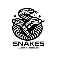 Snakes Vector Logo Design