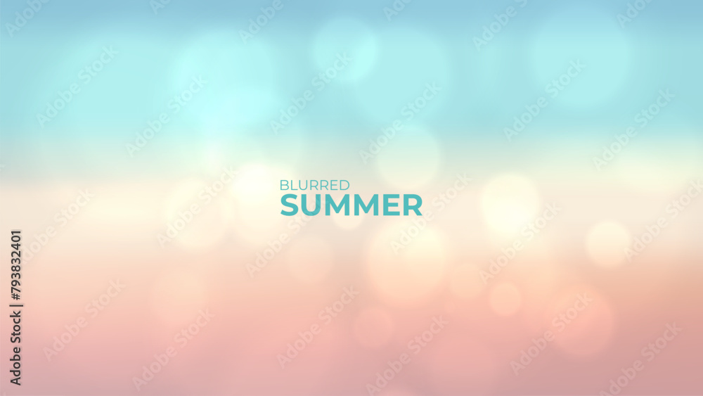 Aufkleber summertime colors. blurred background with soft color gradients for summer season creative graphic d