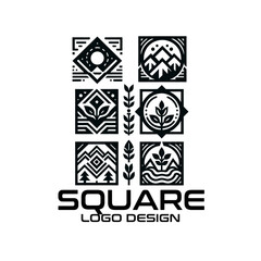Square Vector Logo Design