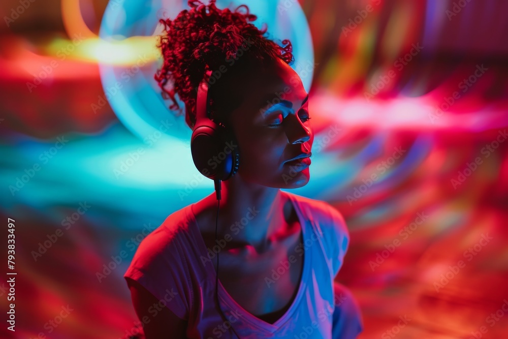 Poster utilizing alpha waves for positive thoughts in sleep: techniques for brain cycle quality and psychol